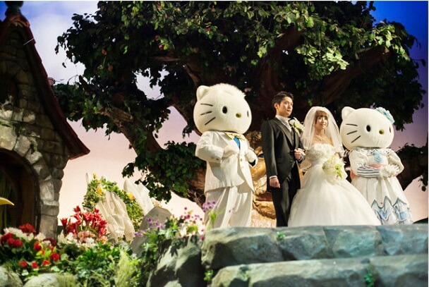 свадьба в Sanrio Puroland