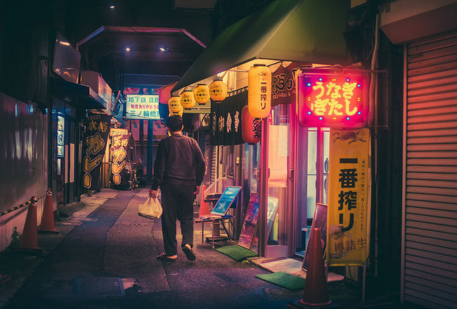 Токио ночью