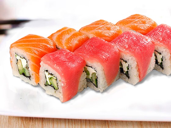 тунец и лосось для суши