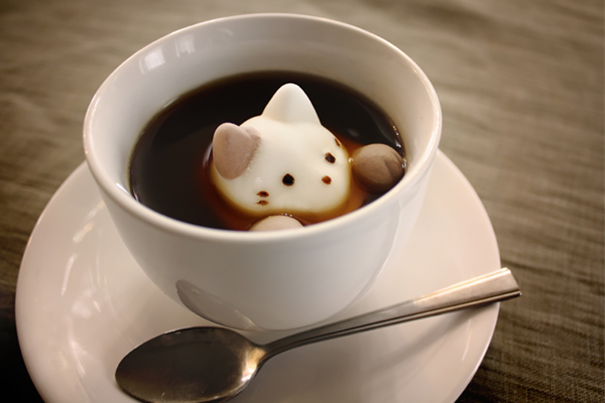 Зефирный кот в кофе