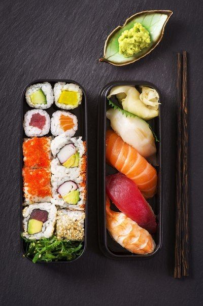 Если вы не любите васаби, то не стоит заказывать суши