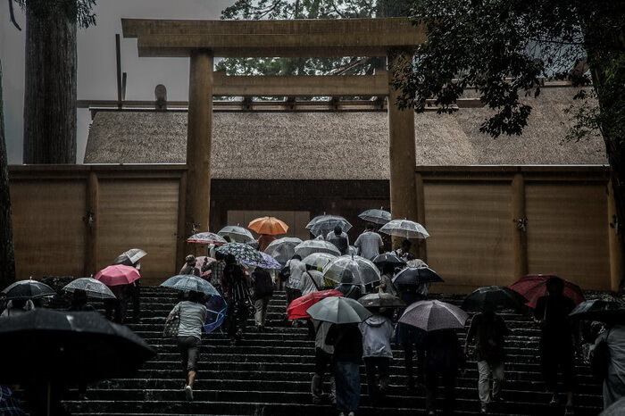 фотоснимки дождя в Японии