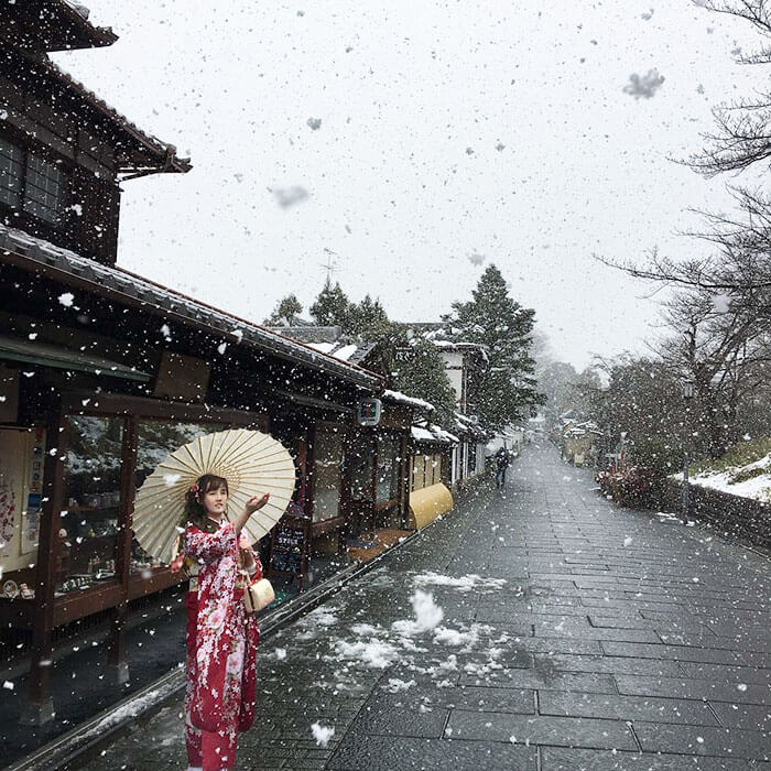 Зимняя сказка в Киото