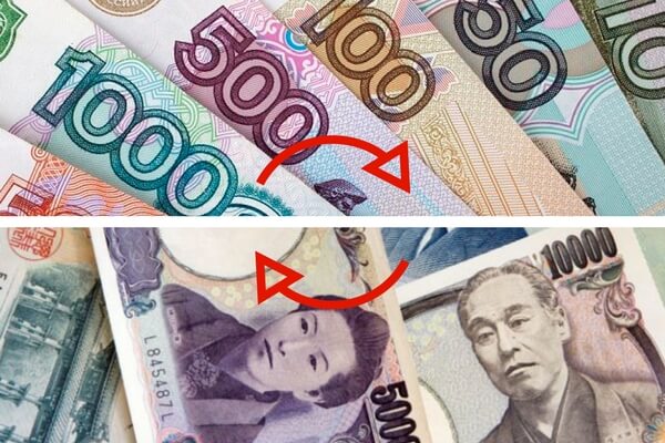 Обмен рублей на йены