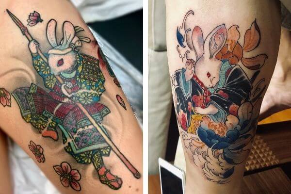 Значения японских татуировок: кролик Усаги