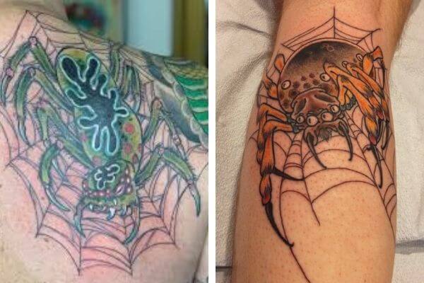 Значения японских татуировок: Паук и паутина