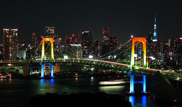 подвесной Радужный мост токио
