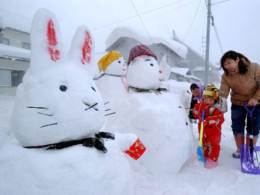 японский снеговик
